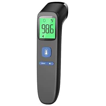 No-Touch Thermometer for Adults and Kids, Accurate Digital Baby Thermometer, FSA HSA Eligible, Fever Alarm & Silent Mode, 2 in 1 Forehead & Object Mode