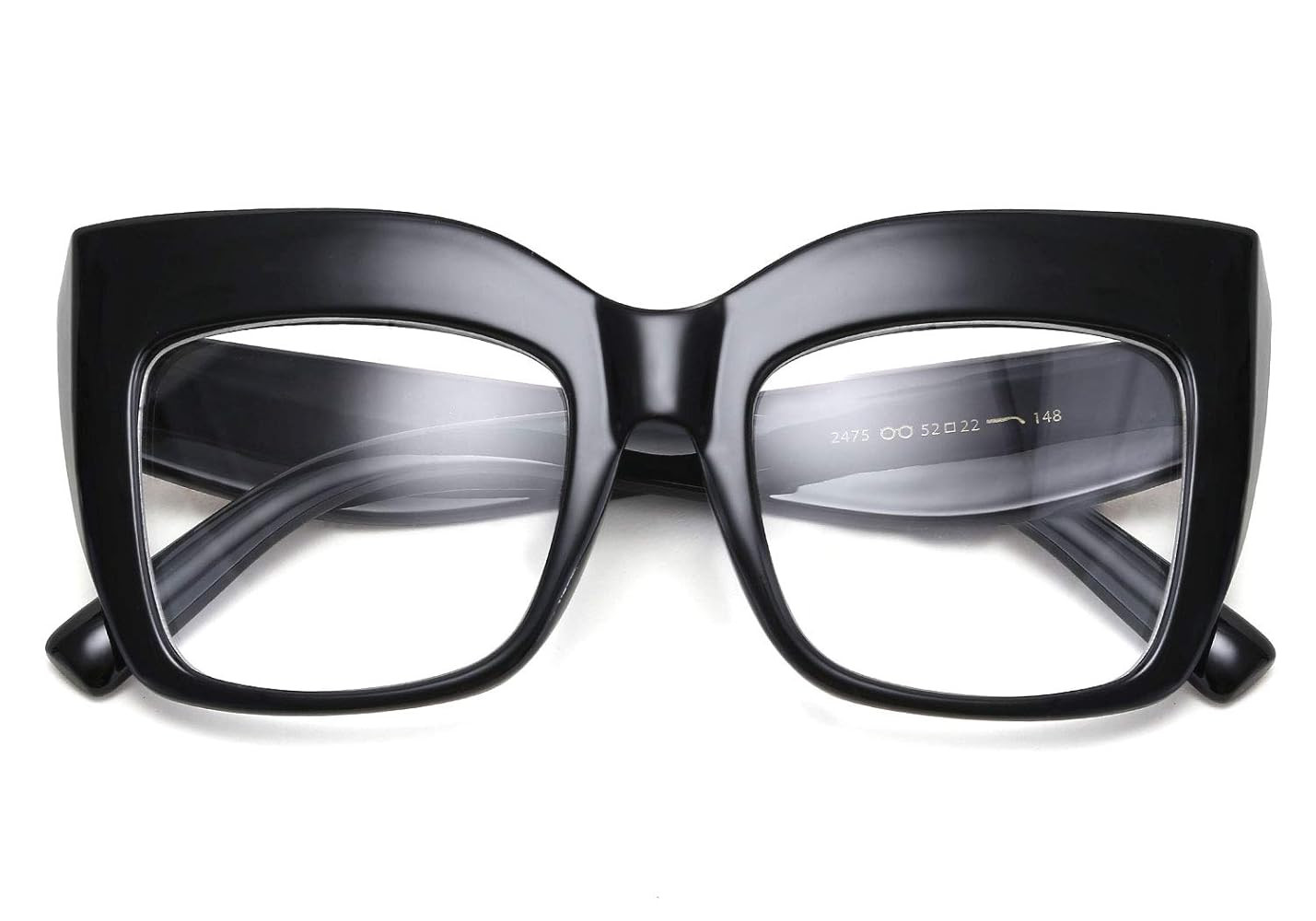 FEISEDY Women's Square Oversized Blue Light Filtering Reading Glasses B2627