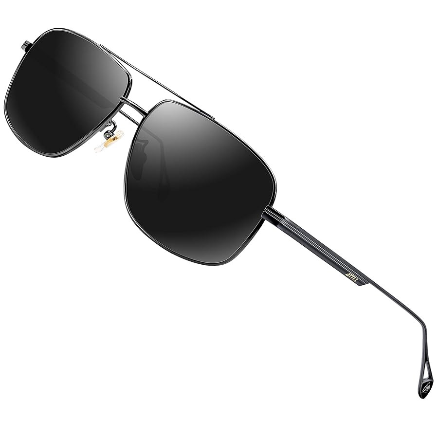 ATTCL Men's Fashion Driving Polarized Sunglasses UV Protection Metal Frame