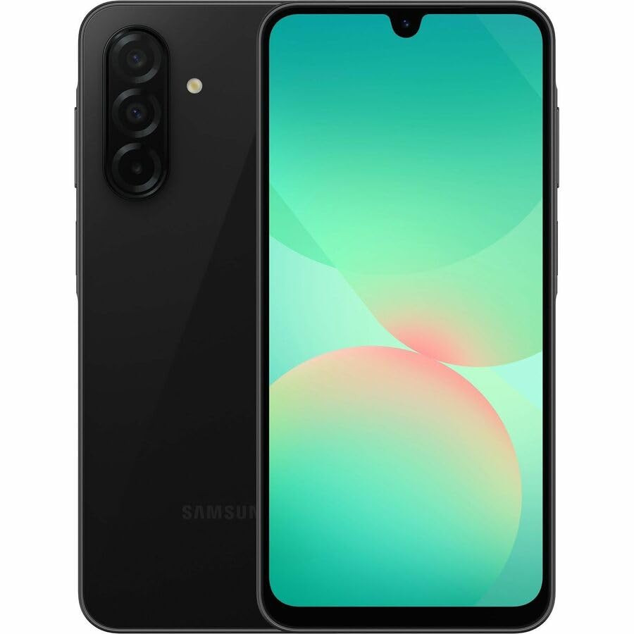 Samsung Galaxy A26 5G 2025 with AI | 128GB, 6GB, Dual SIM+eSIM | 6.7" 120Hz AMOLED, Android 15 | US Model Unlocked for Verizon, T-Mobile, Global 4G | Fast Charger Bundle | Black