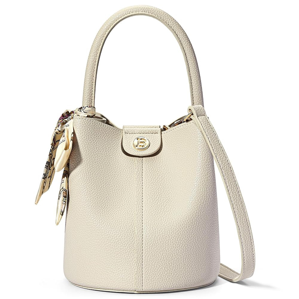 BOSTANTEN Small Crossbody Bags for Women Vegan Leather Mini Bucket Handbag Removable Shoulder Strap