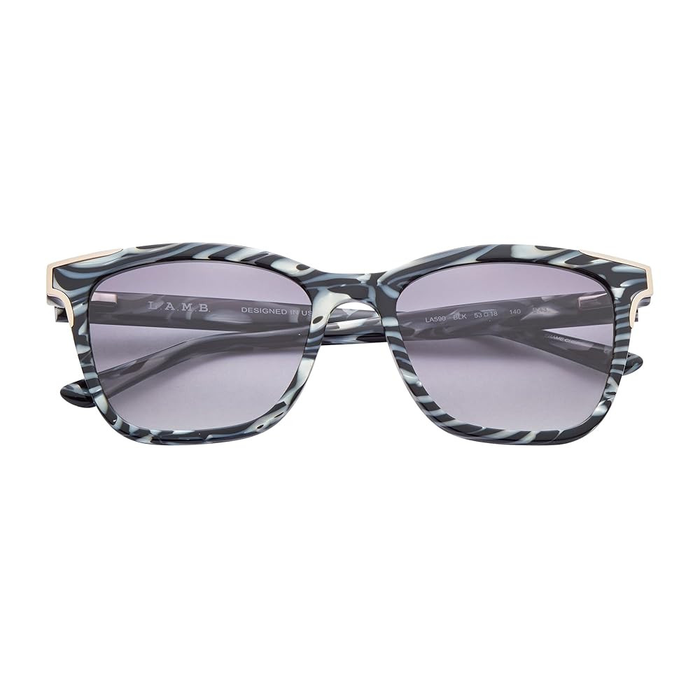 L.A.M.B. Gwen Stefani LA590 Square Sunglasses for Women, 53 mm, UV400 Protection