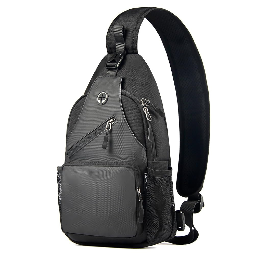 Crossbody Sling Bag for Men with Adjustable Shoulder Strap Shoulder Backpack Chest Bag Travel Hiking Daypacks