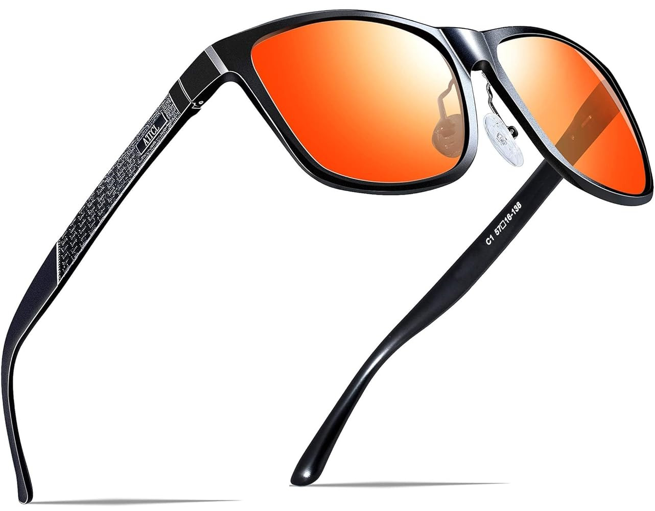 ATTCL Men's Retro Metal Frame Driving Polarized Sunglasses For Men Sun glasses