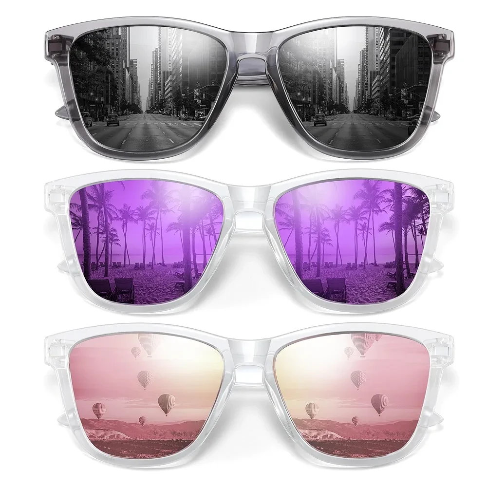 Sunglasses Womens Polarized Sunglasses for Mens Womens Retro Mirror Lens for Driving Fishing UV400 Protection
