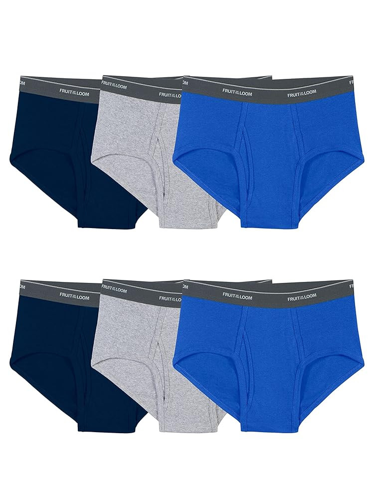 Fruit of the Loom Men's Underwear Briefs, Tag Free & Moisture Wicking, Assorted Color Multipacks