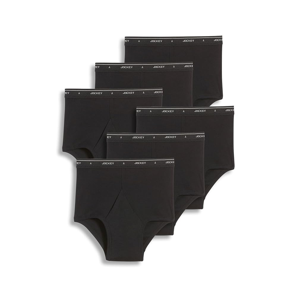 Jockey Mens Underwear Briefs - Classic Full Rise Design, Pack of 6 - Authentic Mens Underwear for Comfort and Quality