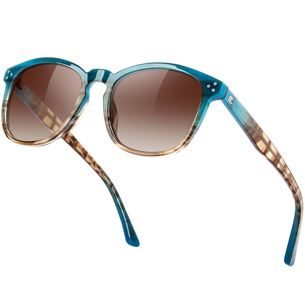 Polarized Sunglasses For Women UV - Protection Womens Trendy Fashion Large Shades With Acetate Frame BC2110