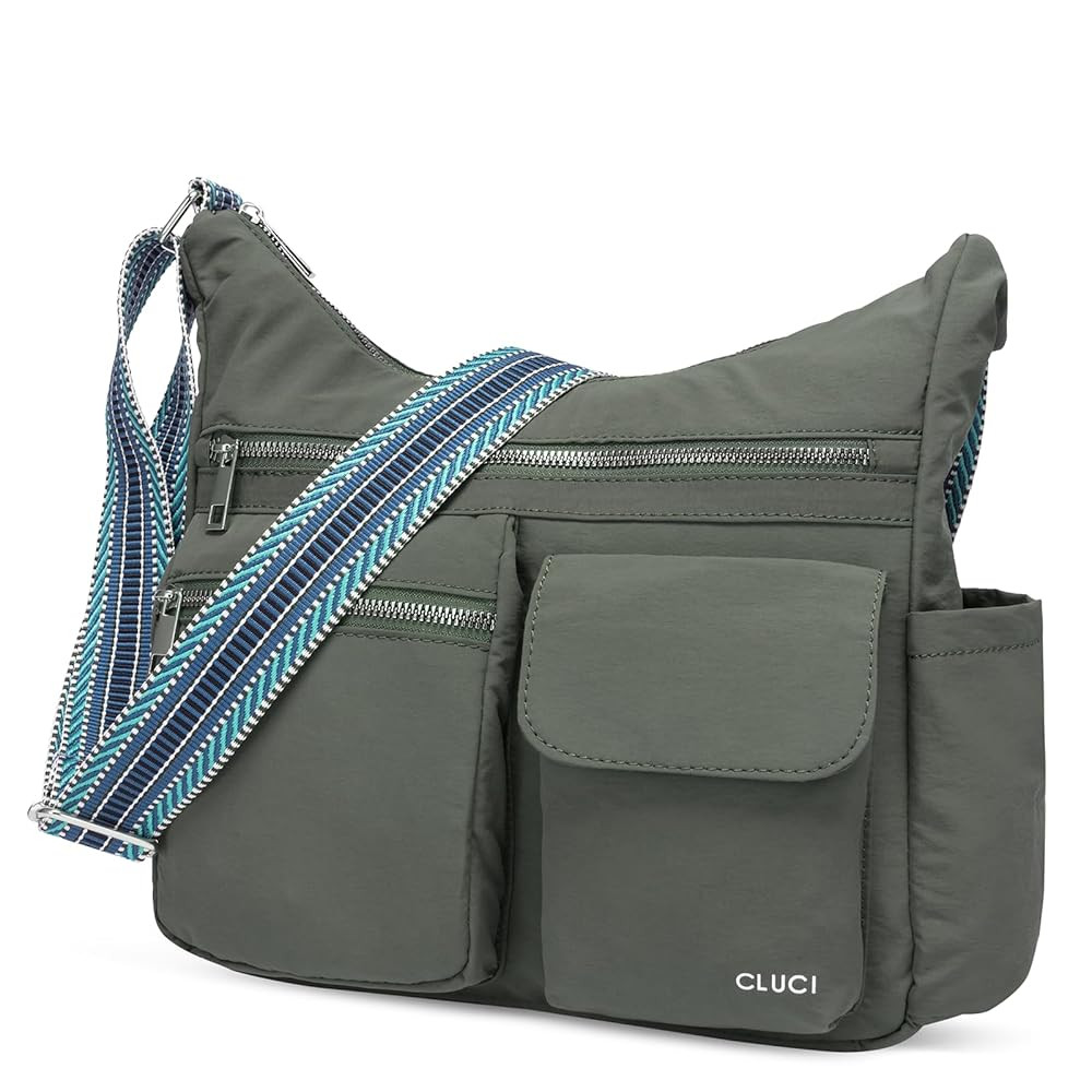 CLUCI Travel Purses for Women, Waterproof Nylon Crossbody Bags for Woman Trendy, Anti Theft Shoulder Handbags for Ladies