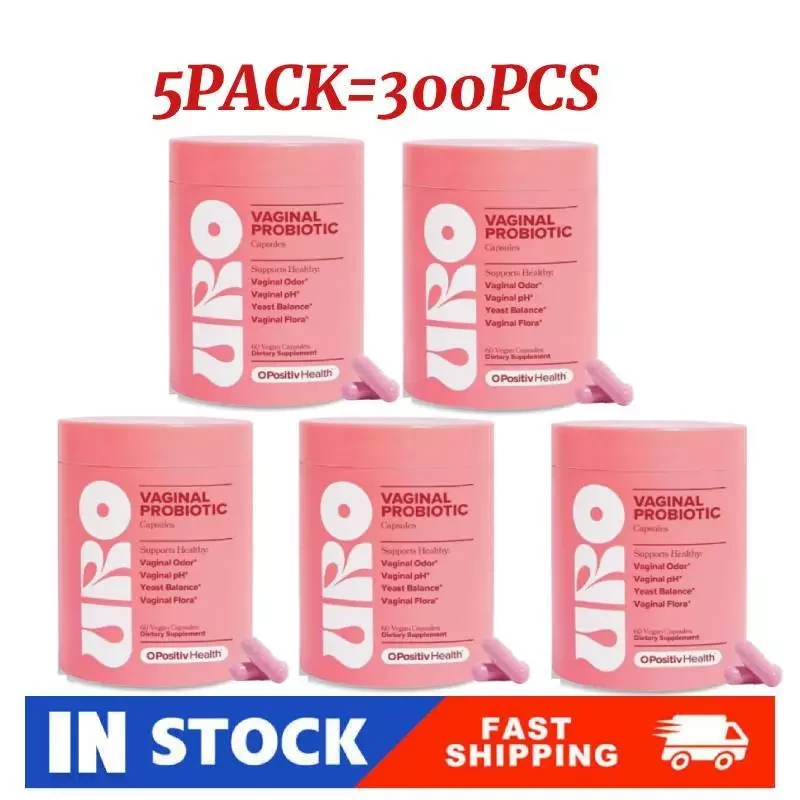 5X URO Vaginal Probiotics for Women pH Balance with Prebiotics &Lactobacillus,-