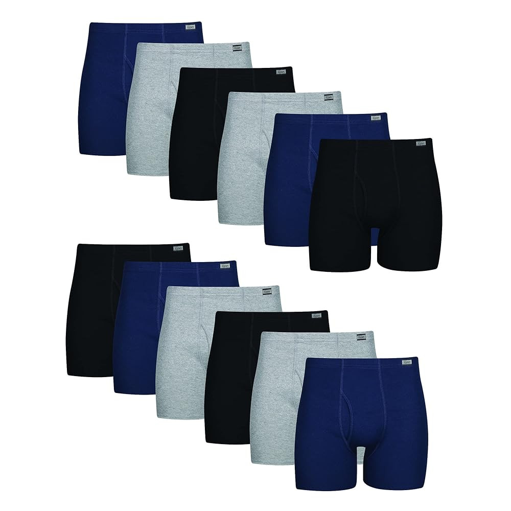 Men's Underwear Boxer Briefs Pack, Cotton ComfortSoft Boxer Brief for Men, Moisture-Wicking Breathable, Multipack