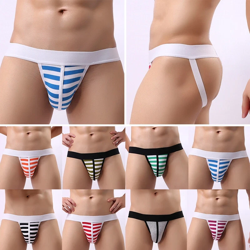 Gay briefs Men Jockstrap Sexy Underwear thongs Strings Underwear Breathable✜