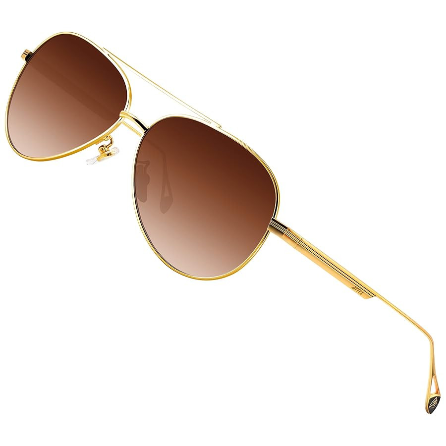 ATTCL Men's Fashion Driving Polarized Sunglasses UV Protection Metal Frame