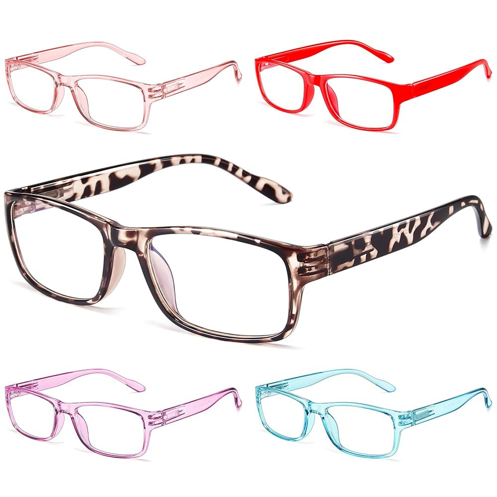 Gaoye Professional Reading Glasses for All Day - Computer Readers with Blue Light Protection - Value Pack