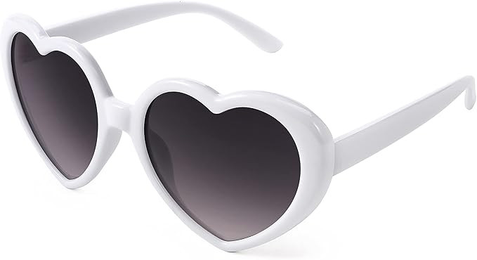 FEISEDY Polarized Heart Shaped Sunglasses Oversized Vintage Fashion Love Eyeglasses for Women UV400 B2337