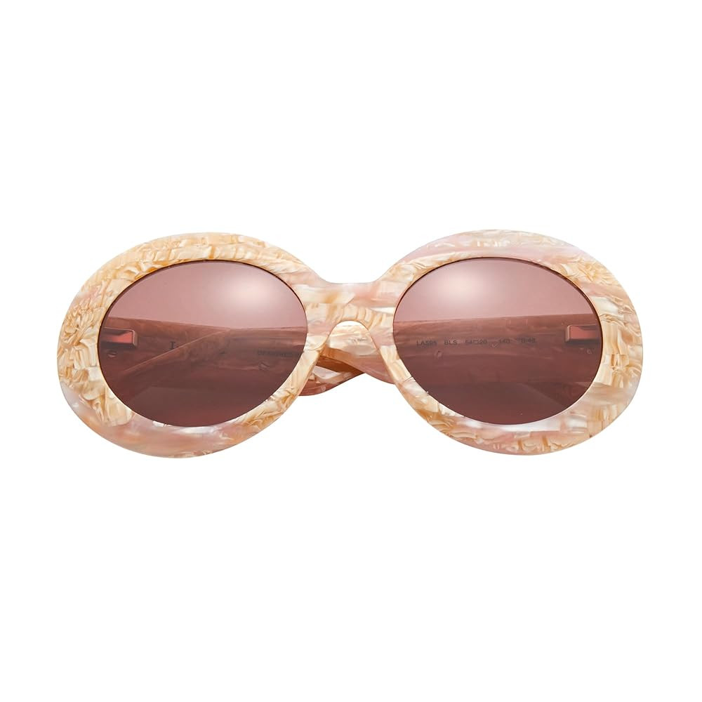 L.A.M.B. Gwen Stefani LA595 Retro Round Sunglasses for Women, 54 mm, UV400 Protection