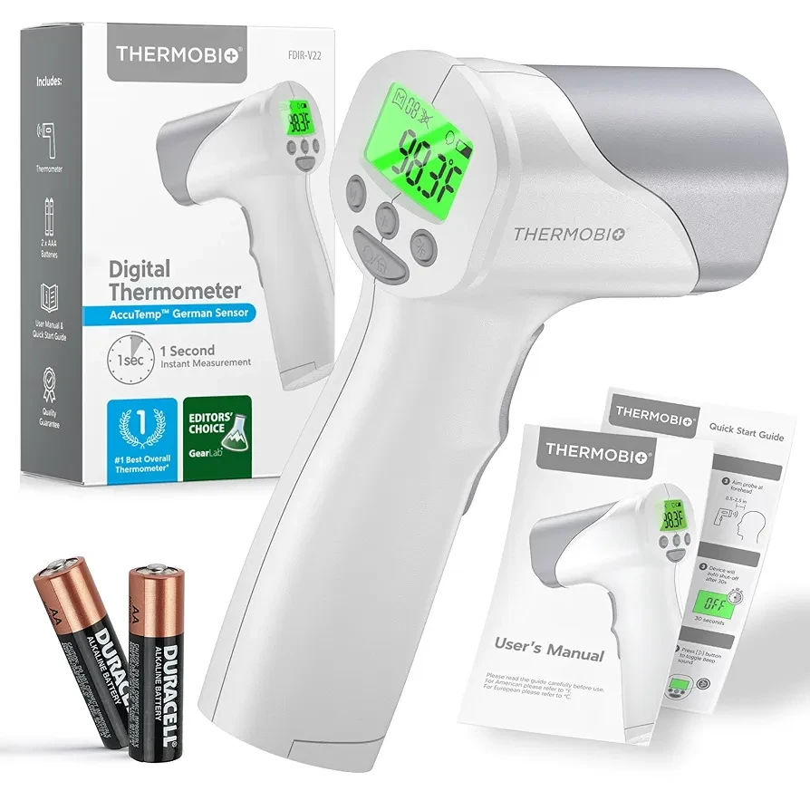 Medical Grade FSA HSA Approved Digital Thermometer, Heavy Duty Touchless Infrared Forehead Thermometer, for Adults & Baby, 1s Instant Results